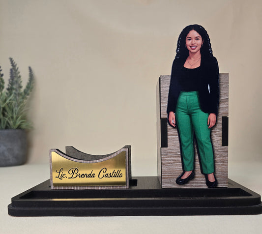 COD. - 406 Organizador personalizado con caricatura personalizada.