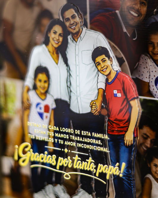 COD. - 488 Caja de Luz con Collage