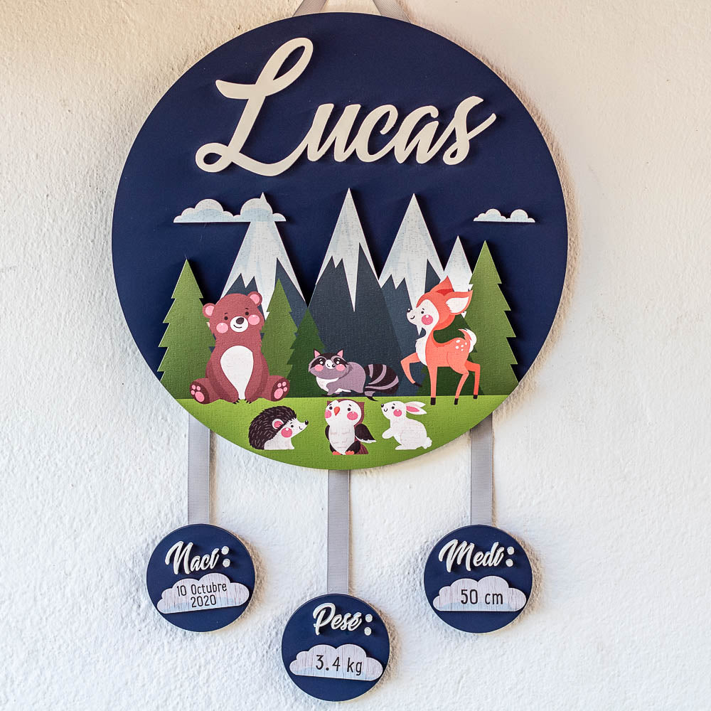 COD. 202 - Colgante para Puerta de Hospital Personalizado dos niveles