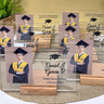 COD. 740 - Placa de Graduación Personalizada con Foto y Base de Madera