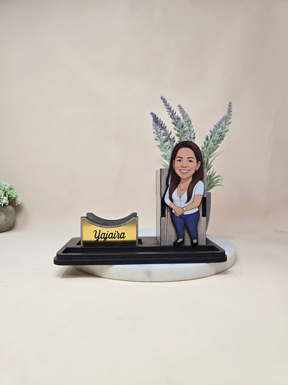 COD. - 406   Organizador personalizado con caricatura personalizada.