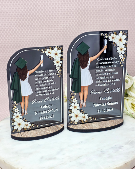 COD. 715 - Recordatorio de Graduación con Ilustración Personalizada