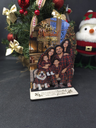 Foto 3D de Navidad personalizada con base y mensaje navideño grabado